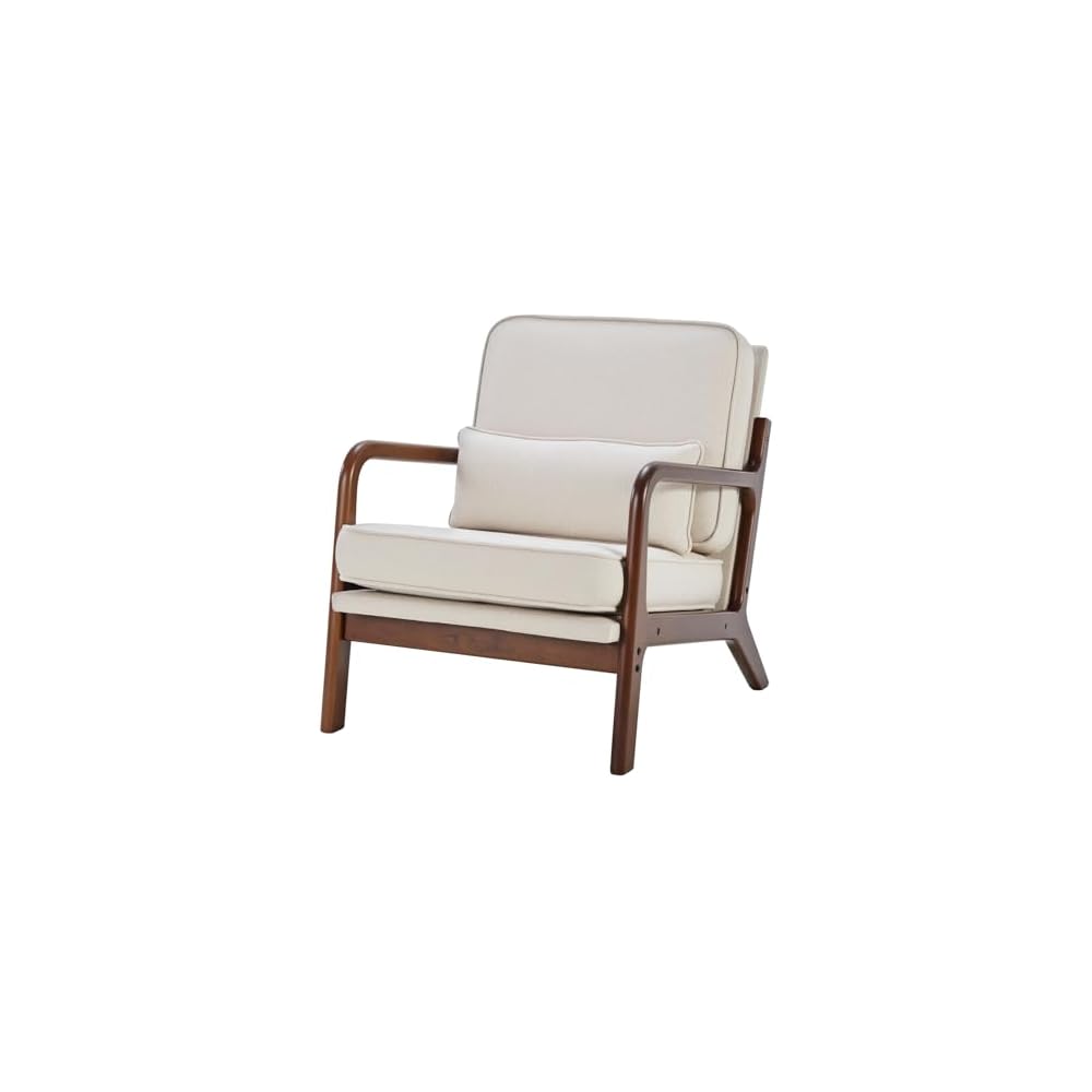 DUMOS Mid Century Modern Accent Chair, 16'' Seat Height Cozy Lounge Chair