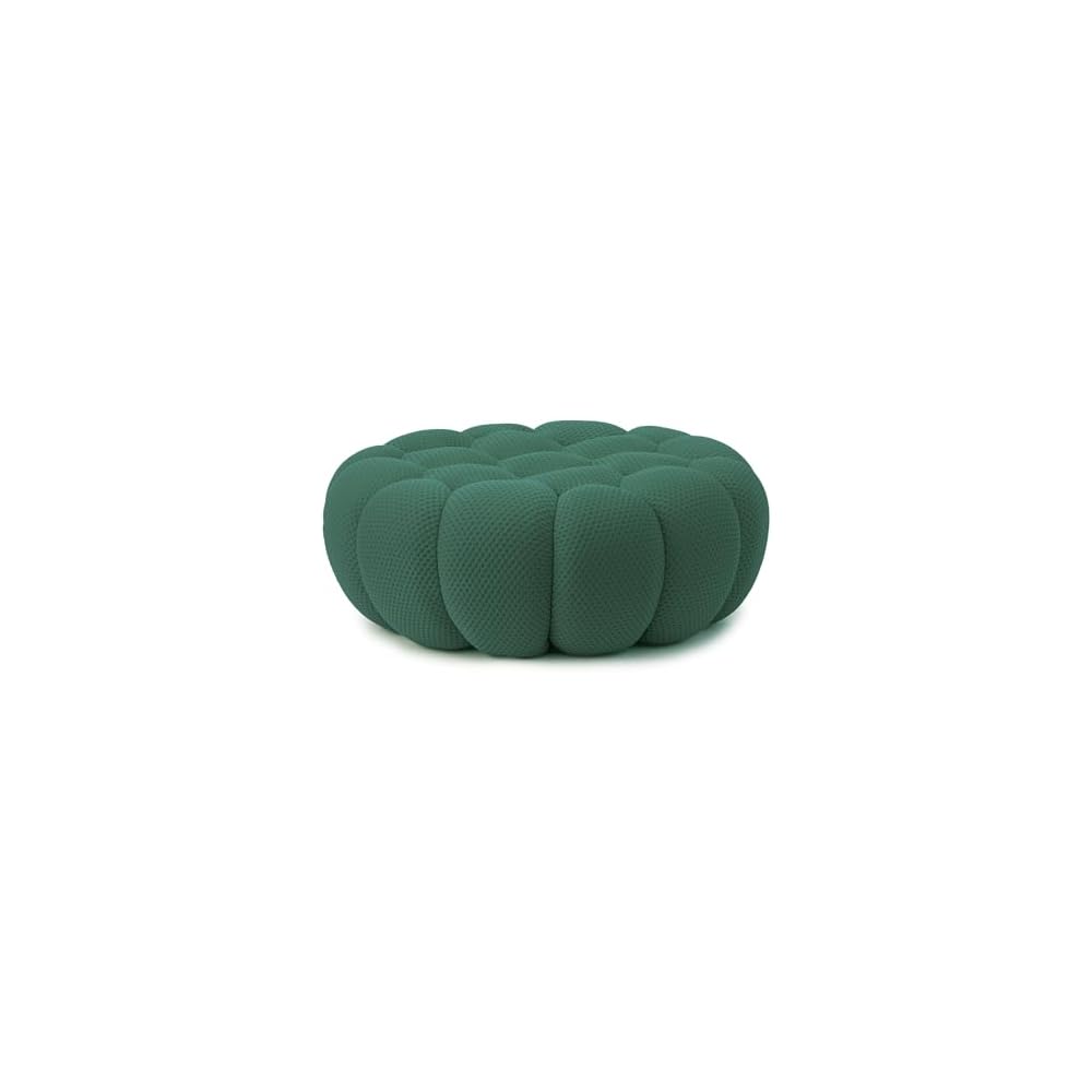 JACH Modern Comfy Ottoman, 41.24'' Bubble Footstool, Upholstered Mesh Fabric Bubble Couch Sofa, 3D Honeycomb Shape Ottoman for Living Room, Office, Apartment, Small Space (Green)