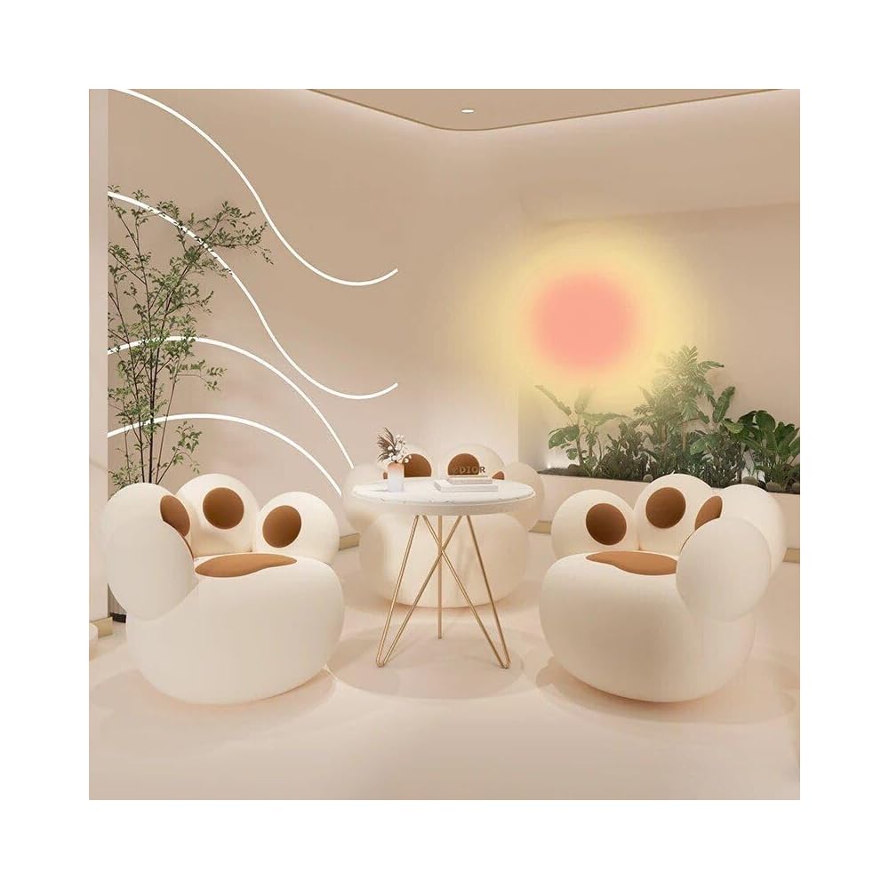 Lounge Chair with Modern Nordic Style, Elegant Comfort and Living Room Furniture - White