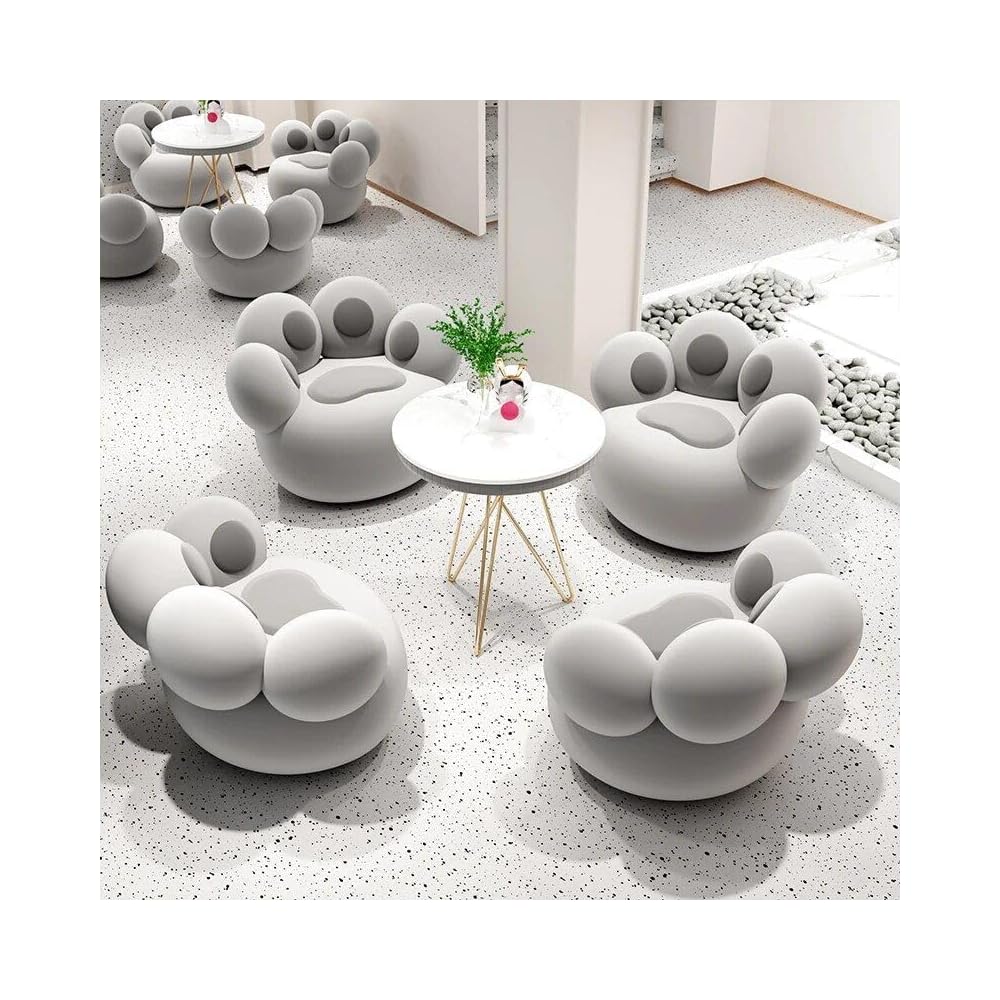 Lounge Chair with Modern Nordic Style, Elegant Comfort and Living Room Furniture - White